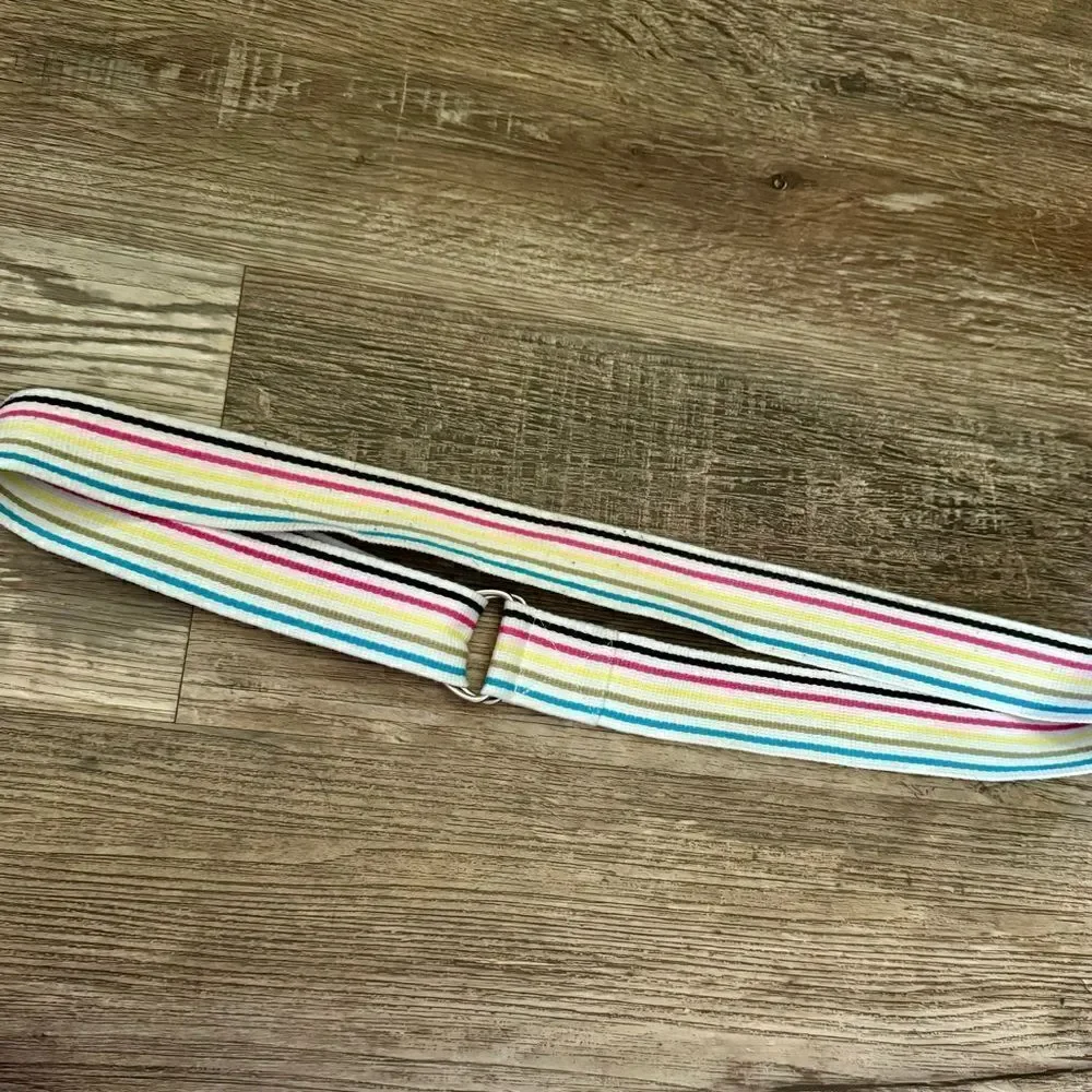 Unbranded Multicolored Canvas Belt Size Medium/Large